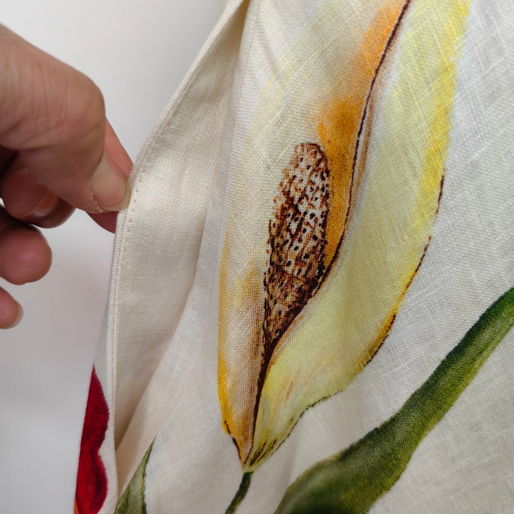 Alemais Floral Maxi Dress in Cream and Orange NWOT - Picture 11 of 15